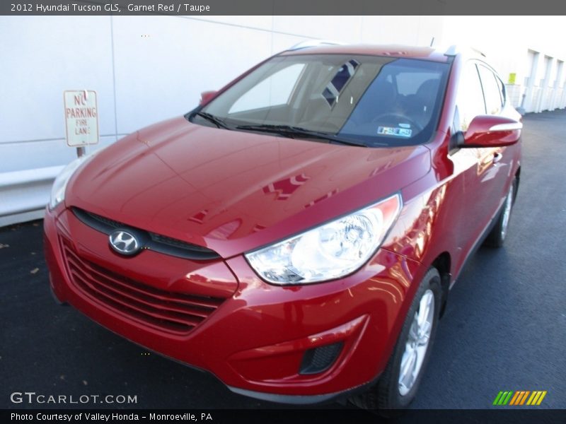 Garnet Red / Taupe 2012 Hyundai Tucson GLS