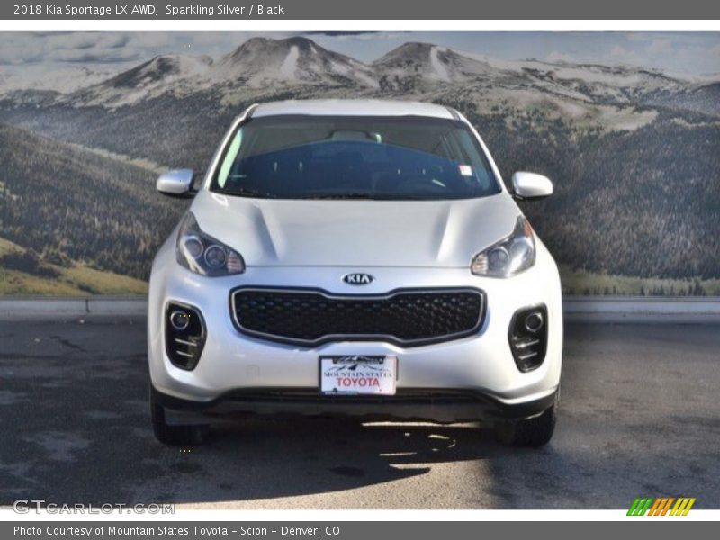 Sparkling Silver / Black 2018 Kia Sportage LX AWD