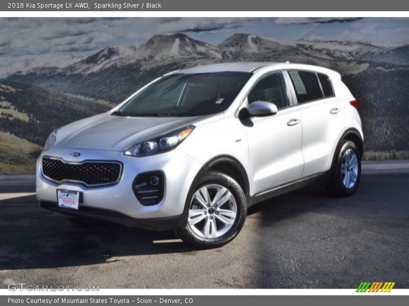 Sparkling Silver / Black 2018 Kia Sportage LX AWD