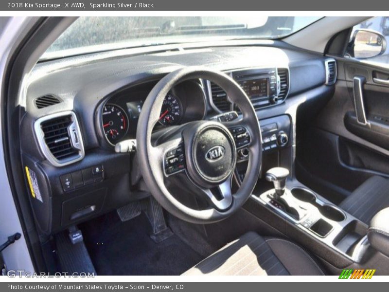 Sparkling Silver / Black 2018 Kia Sportage LX AWD