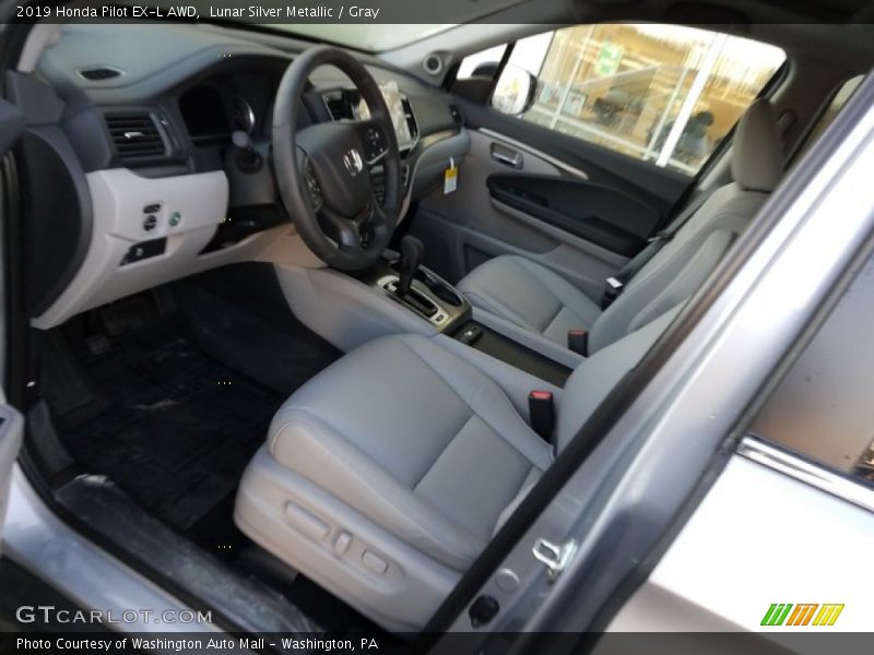 Lunar Silver Metallic / Gray 2019 Honda Pilot EX-L AWD