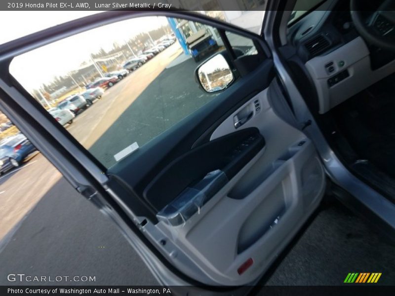 Lunar Silver Metallic / Gray 2019 Honda Pilot EX-L AWD