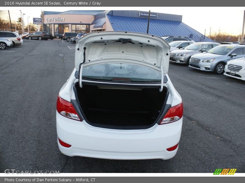 Century White / Gray 2016 Hyundai Accent SE Sedan