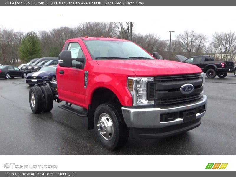 Race Red / Earth Gray 2019 Ford F350 Super Duty XL Regular Cab 4x4 Chassis