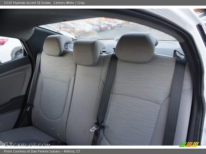 Century White / Gray 2016 Hyundai Accent SE Sedan