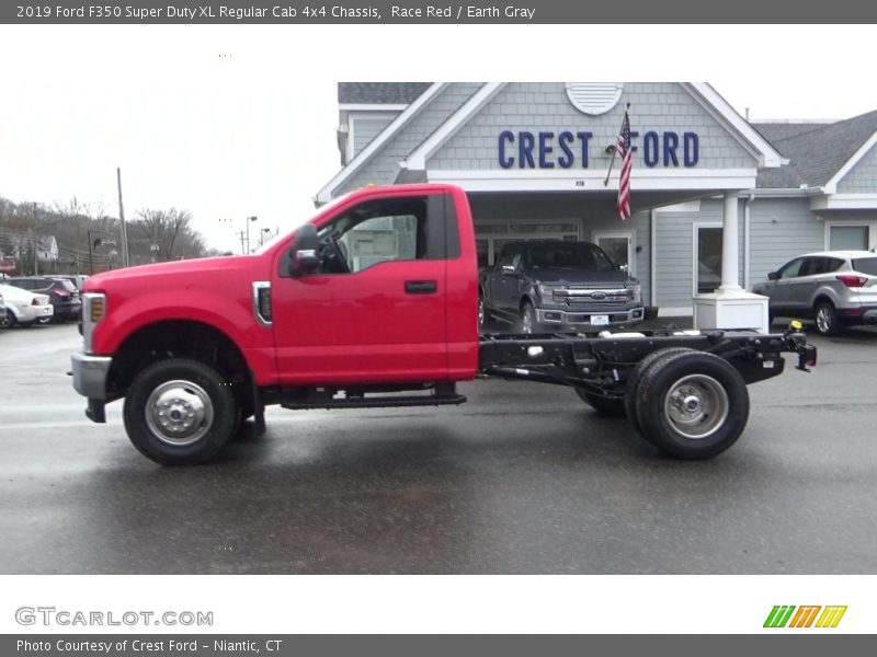 Race Red / Earth Gray 2019 Ford F350 Super Duty XL Regular Cab 4x4 Chassis