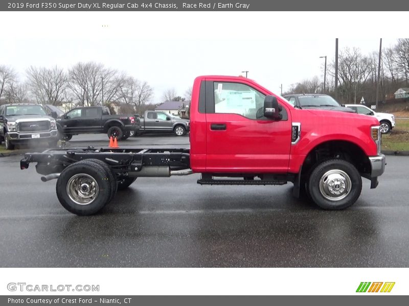 Race Red / Earth Gray 2019 Ford F350 Super Duty XL Regular Cab 4x4 Chassis