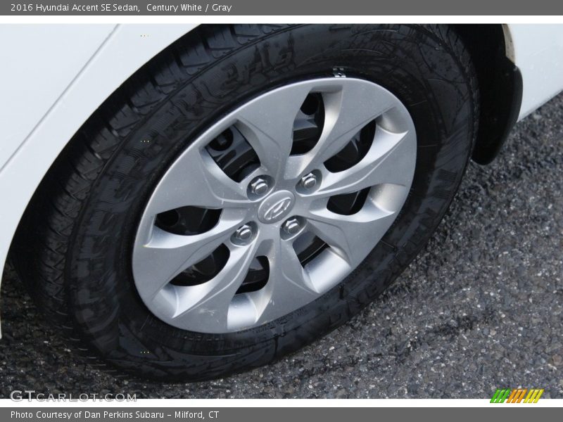 Century White / Gray 2016 Hyundai Accent SE Sedan
