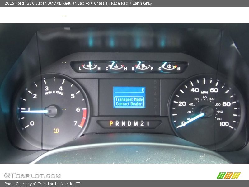 Race Red / Earth Gray 2019 Ford F350 Super Duty XL Regular Cab 4x4 Chassis
