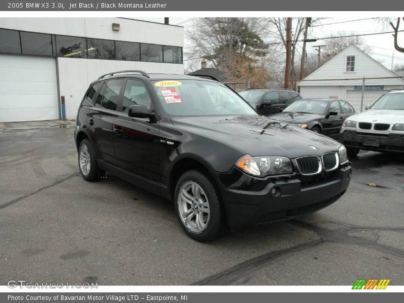 Jet Black / Black Montana Leather 2005 BMW X3 3.0i
