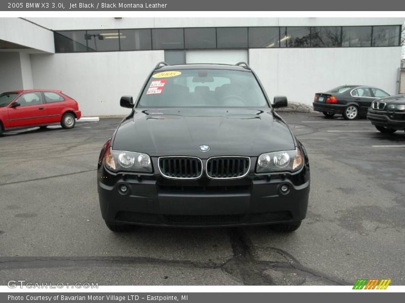 Jet Black / Black Montana Leather 2005 BMW X3 3.0i