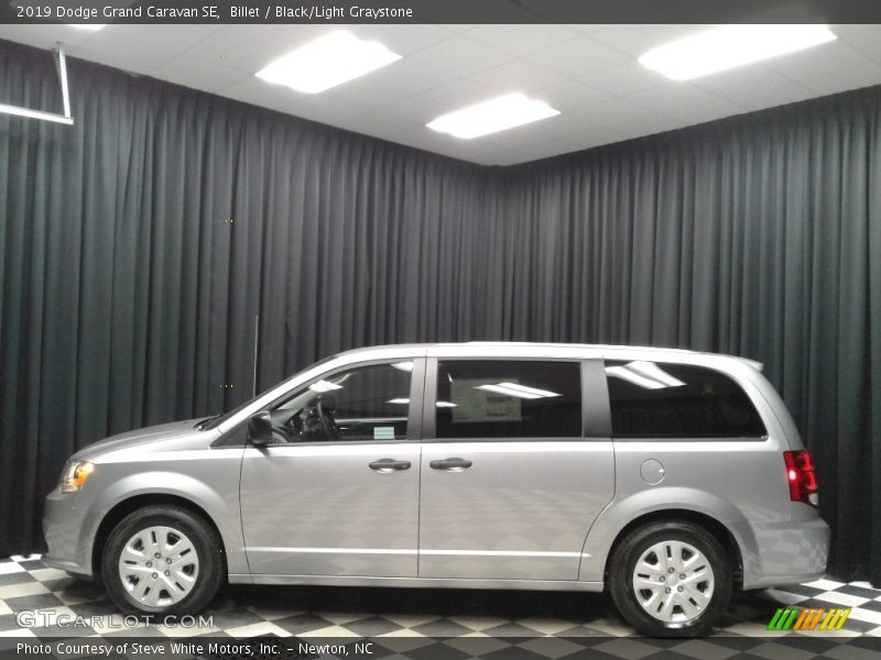 Billet / Black/Light Graystone 2019 Dodge Grand Caravan SE