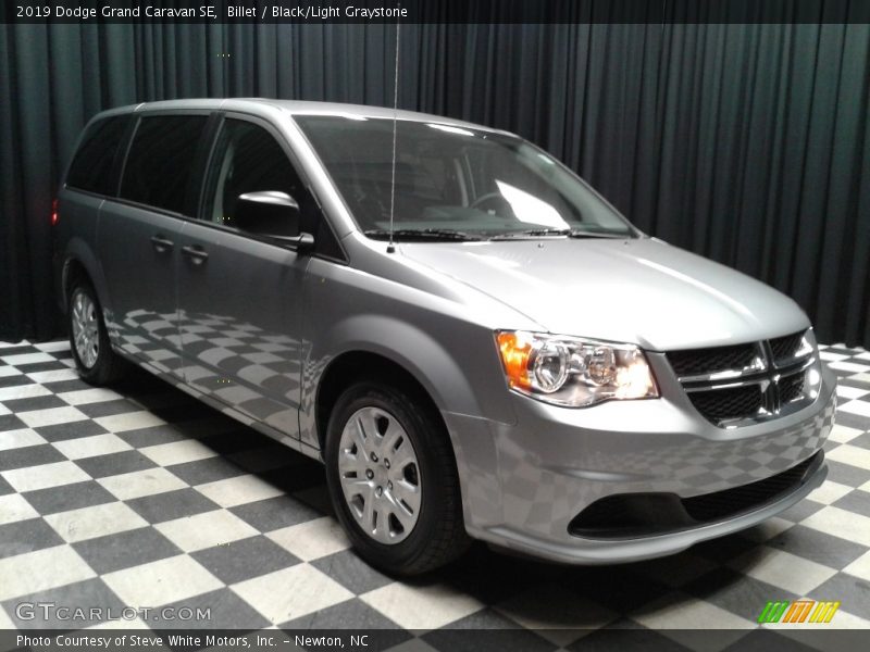 Billet / Black/Light Graystone 2019 Dodge Grand Caravan SE