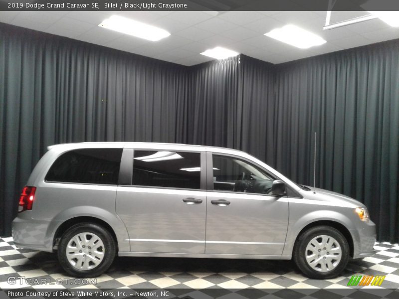 Billet / Black/Light Graystone 2019 Dodge Grand Caravan SE
