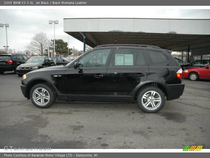 Jet Black / Black Montana Leather 2005 BMW X3 3.0i