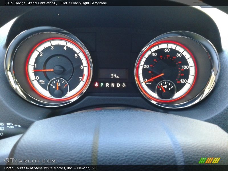 Billet / Black/Light Graystone 2019 Dodge Grand Caravan SE