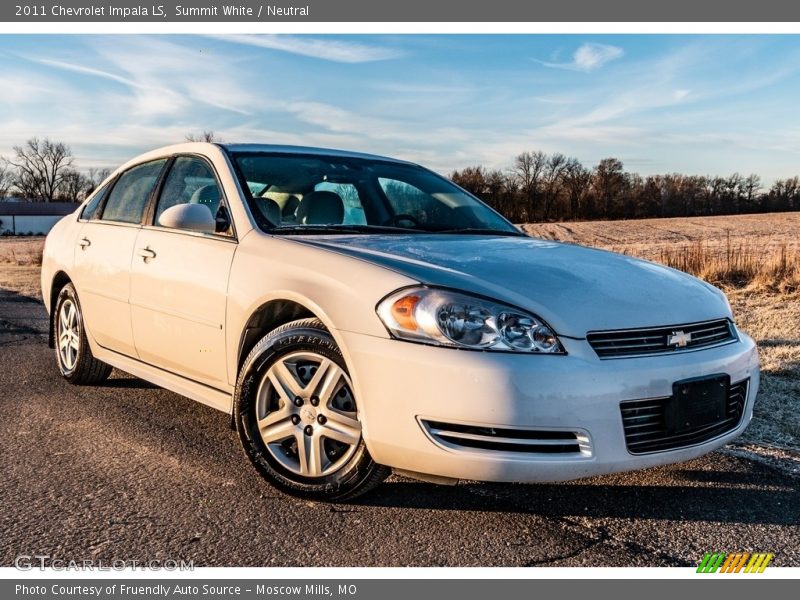 Summit White / Neutral 2011 Chevrolet Impala LS