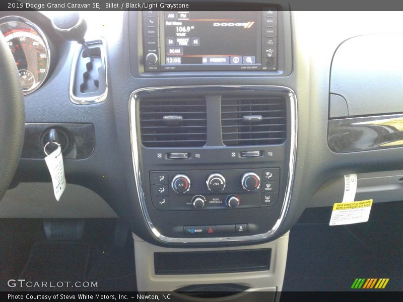 Billet / Black/Light Graystone 2019 Dodge Grand Caravan SE