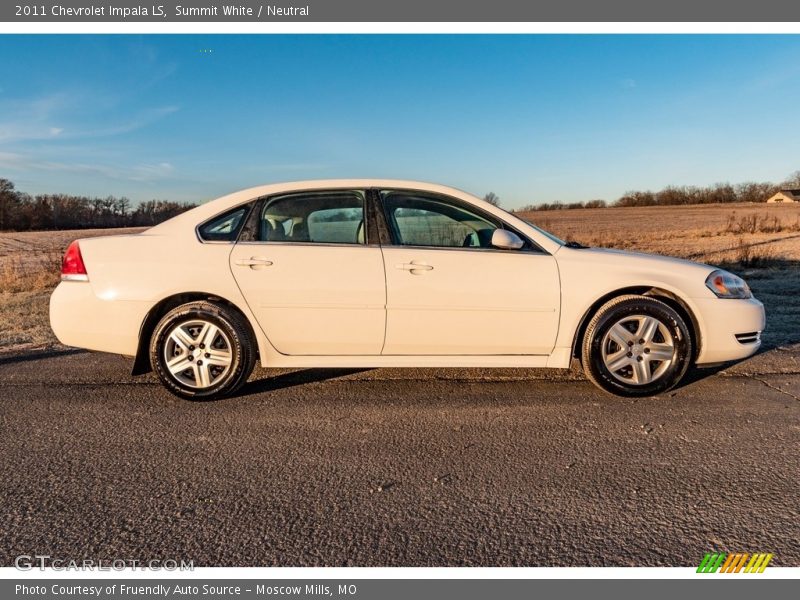 Summit White / Neutral 2011 Chevrolet Impala LS