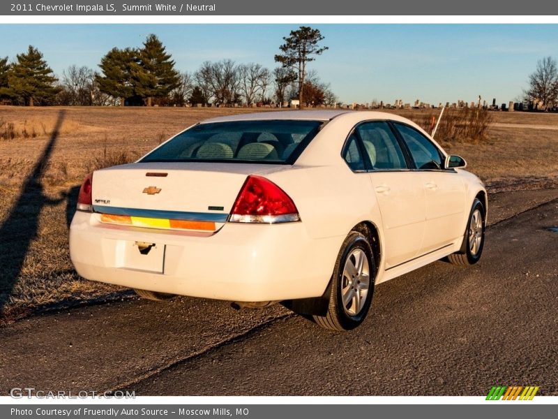 Summit White / Neutral 2011 Chevrolet Impala LS