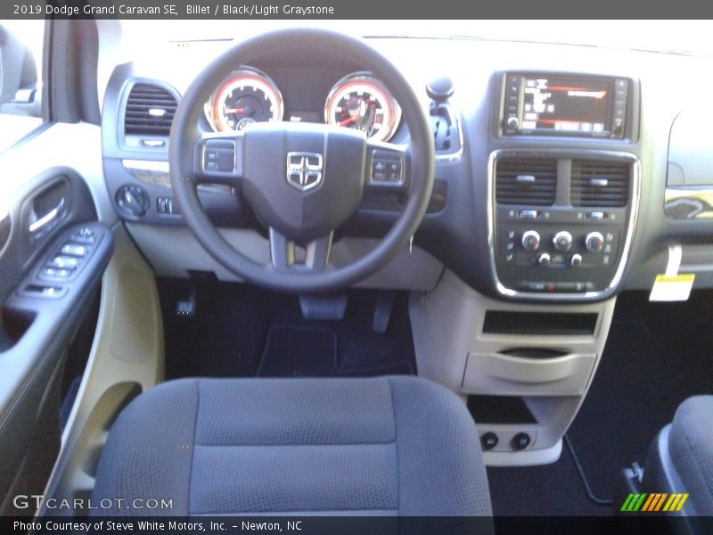 Billet / Black/Light Graystone 2019 Dodge Grand Caravan SE