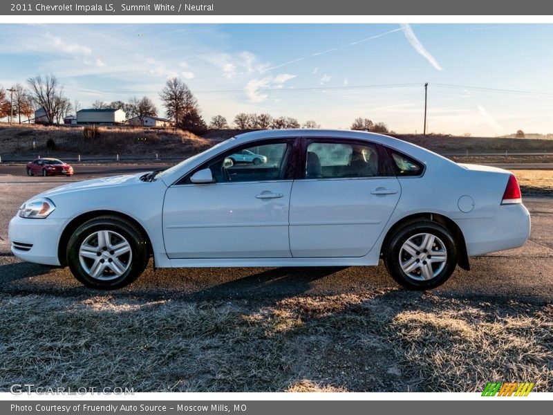 Summit White / Neutral 2011 Chevrolet Impala LS