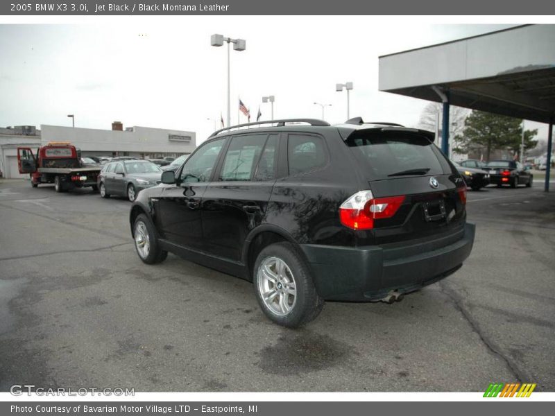 Jet Black / Black Montana Leather 2005 BMW X3 3.0i