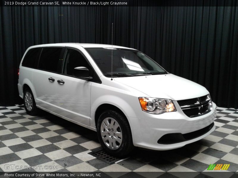 White Knuckle / Black/Light Graystone 2019 Dodge Grand Caravan SE