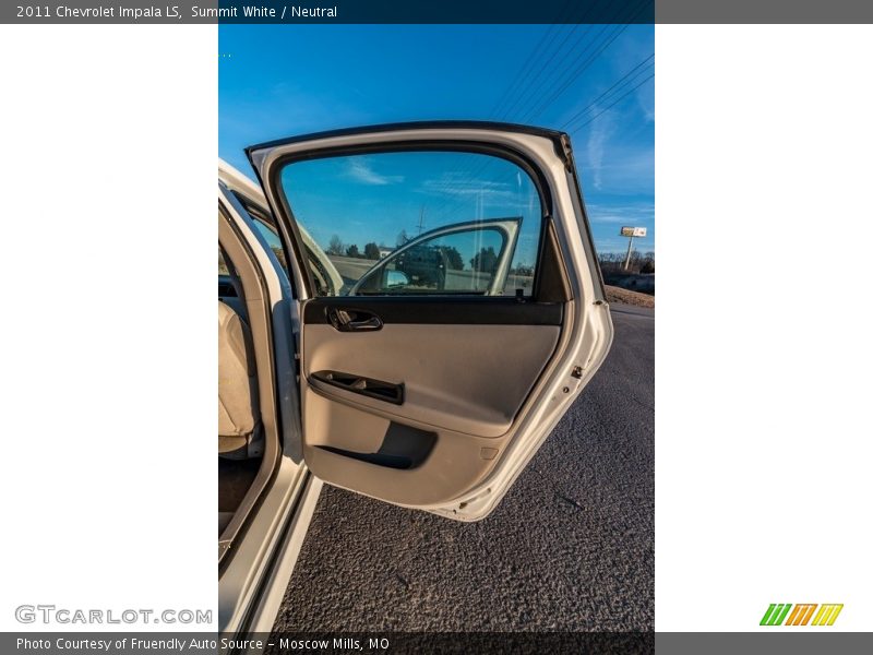 Summit White / Neutral 2011 Chevrolet Impala LS