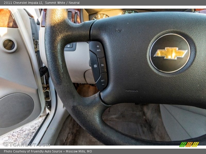 Summit White / Neutral 2011 Chevrolet Impala LS