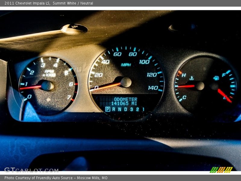 Summit White / Neutral 2011 Chevrolet Impala LS