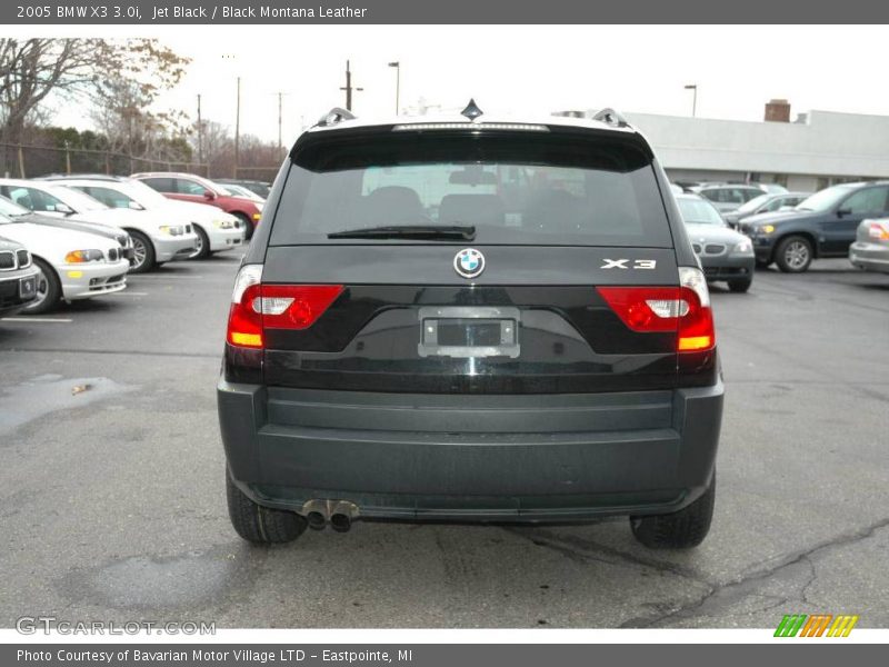 Jet Black / Black Montana Leather 2005 BMW X3 3.0i