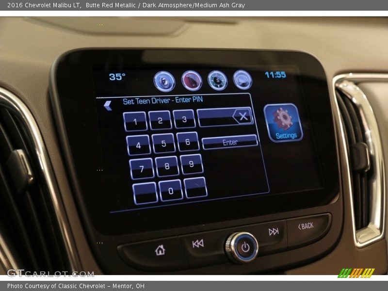 Butte Red Metallic / Dark Atmosphere/Medium Ash Gray 2016 Chevrolet Malibu LT