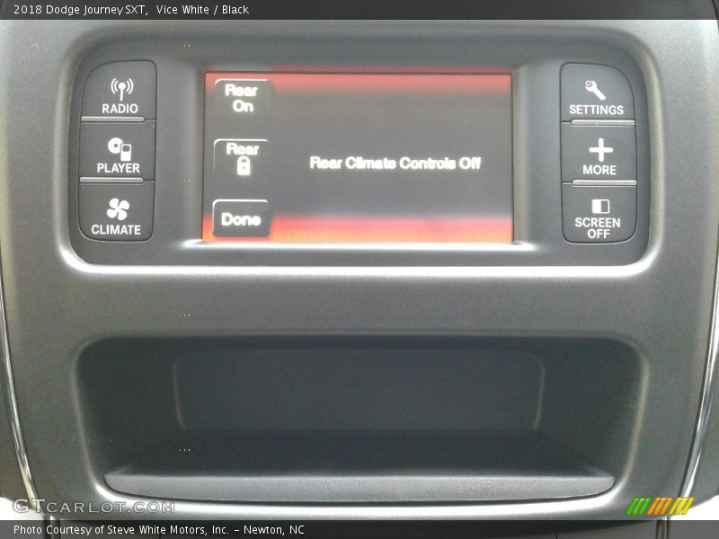 Vice White / Black 2018 Dodge Journey SXT