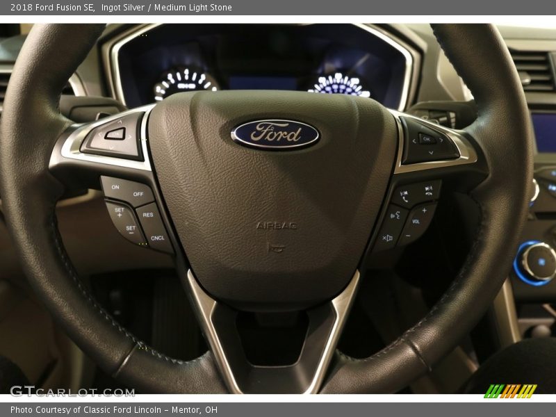 Ingot Silver / Medium Light Stone 2018 Ford Fusion SE