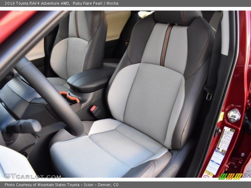 Front Seat of 2019 RAV4 Adventure AWD