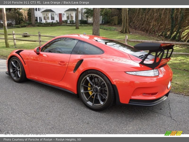 Lava Orange / Black/Lava Orange 2016 Porsche 911 GT3 RS