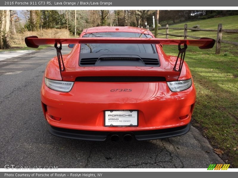 Lava Orange / Black/Lava Orange 2016 Porsche 911 GT3 RS