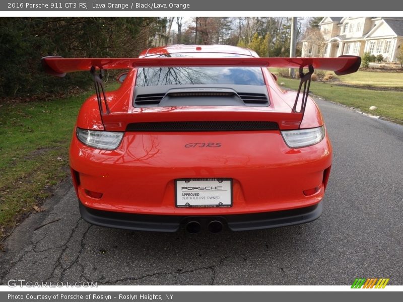 Lava Orange / Black/Lava Orange 2016 Porsche 911 GT3 RS