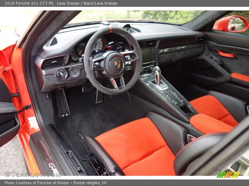  2016 911 GT3 RS Black/Lava Orange Interior