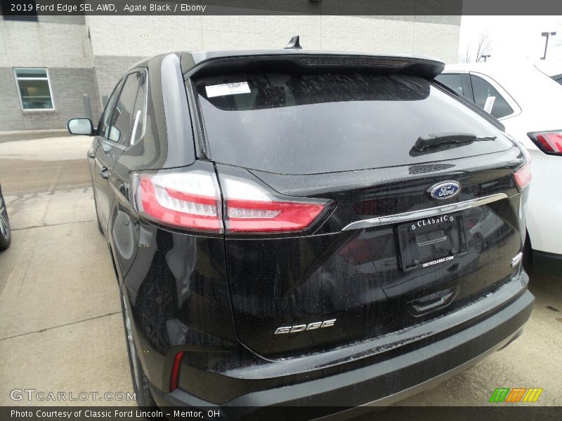 Agate Black / Ebony 2019 Ford Edge SEL AWD