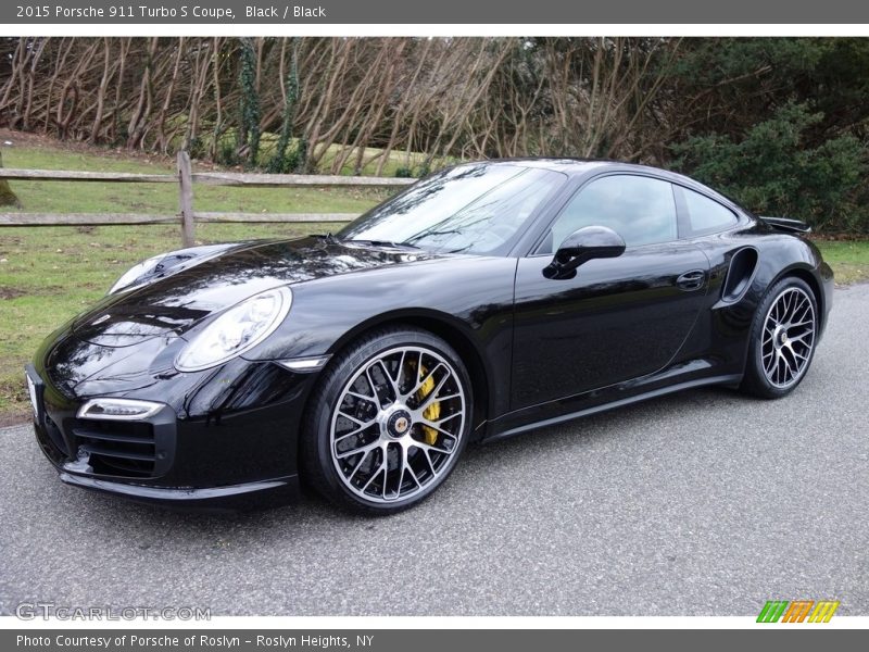 Black / Black 2015 Porsche 911 Turbo S Coupe