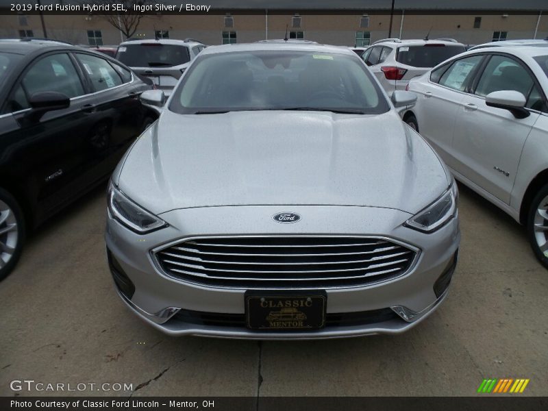 Ingot Silver / Ebony 2019 Ford Fusion Hybrid SEL