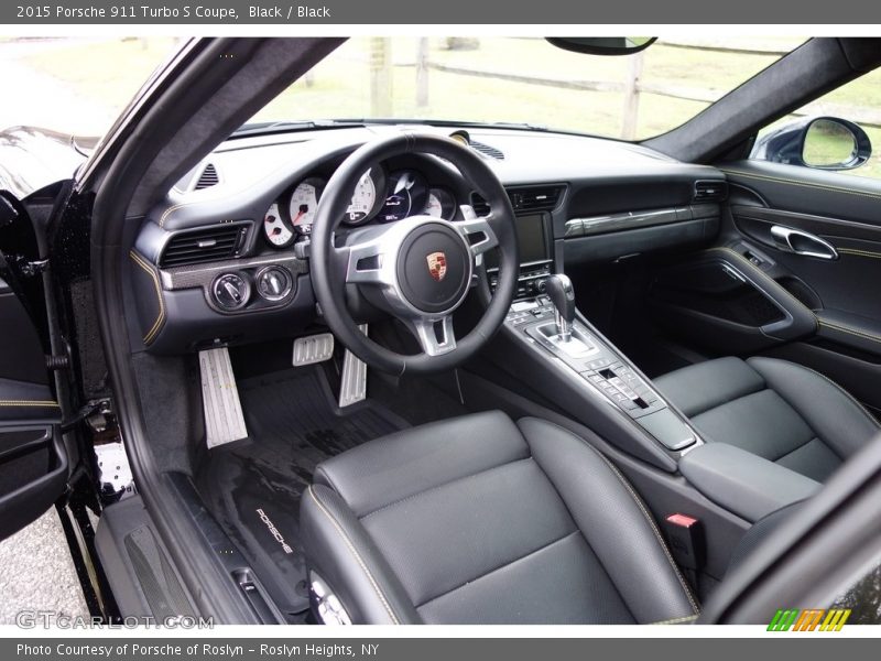 Black / Black 2015 Porsche 911 Turbo S Coupe