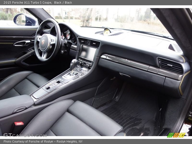 Black / Black 2015 Porsche 911 Turbo S Coupe