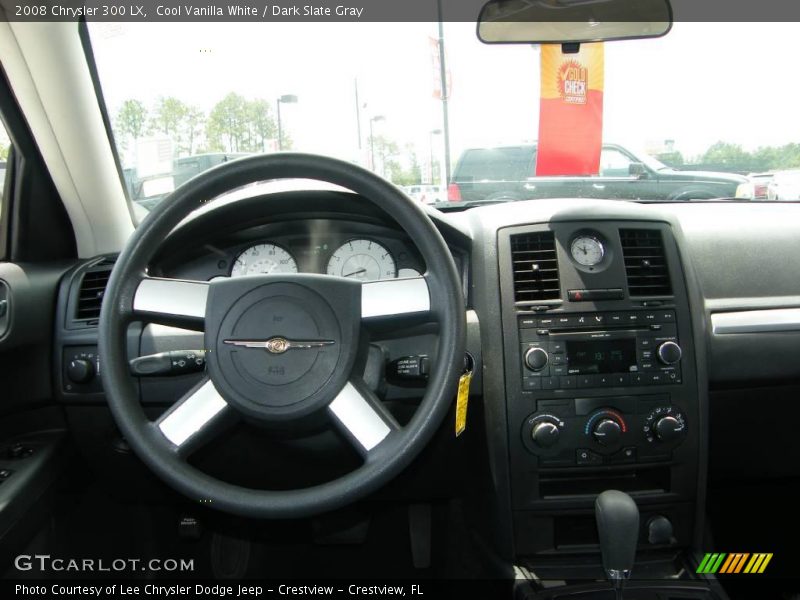 Cool Vanilla White / Dark Slate Gray 2008 Chrysler 300 LX