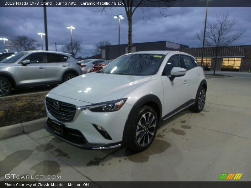 Ceramic Metallic / Black 2019 Mazda CX-3 Grand Touring AWD