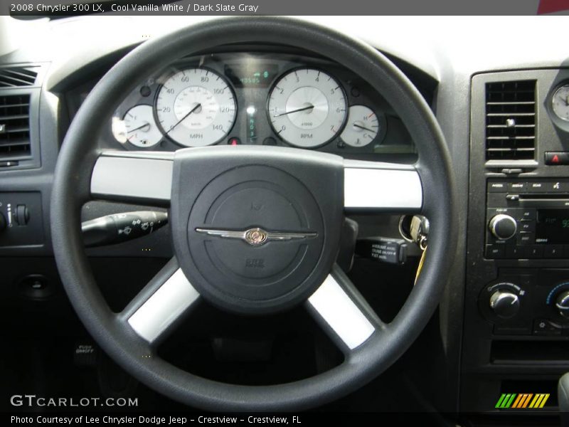 Cool Vanilla White / Dark Slate Gray 2008 Chrysler 300 LX