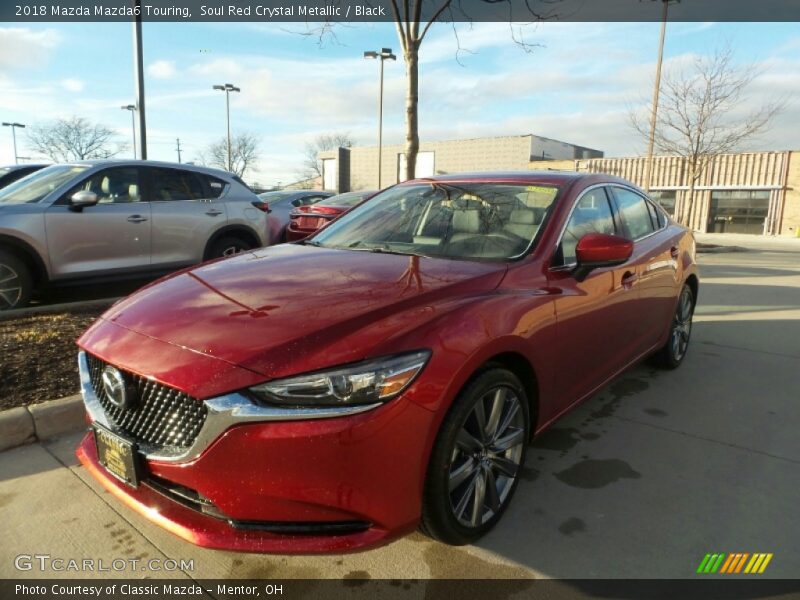 Soul Red Crystal Metallic / Black 2018 Mazda Mazda6 Touring
