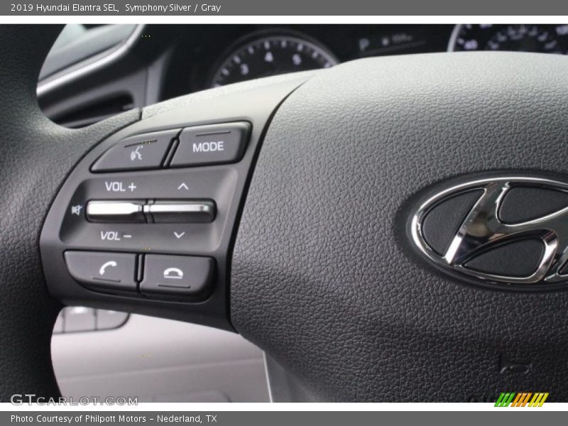 Symphony Silver / Gray 2019 Hyundai Elantra SEL